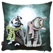 Baykuş&Kedi Yastık Kılıfı-2